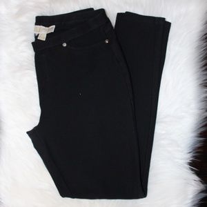 Michael Michael Kors, black stretch pull on leggings
